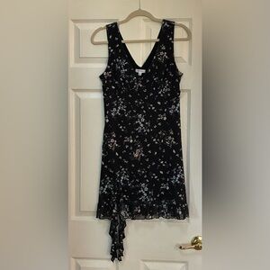 Chic Black Floral Mini Dress